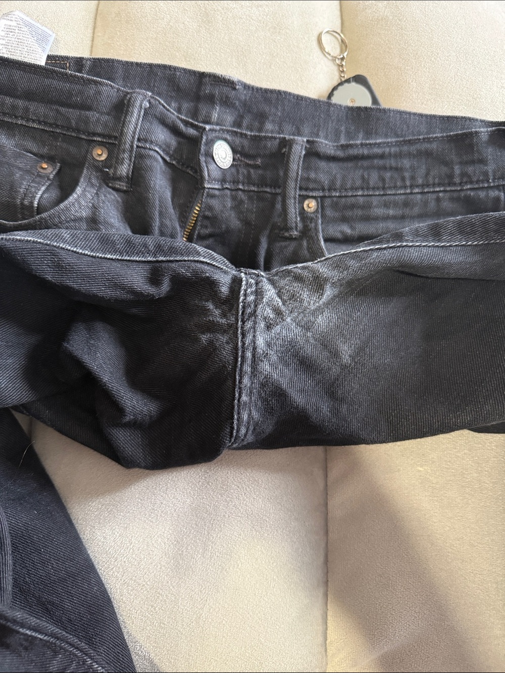 Levi’s 522 black Selvedge denim 34x34 - Picture 8 of 8